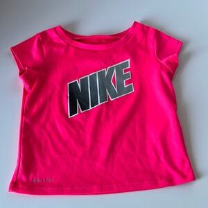 Girls Nike pink dri-fit top size 24MO
